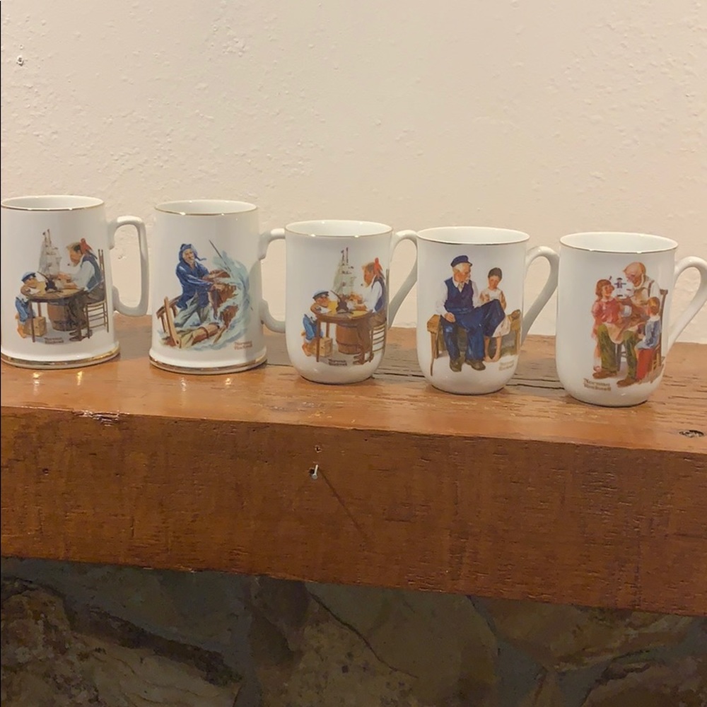 Norman Rockwell 1982  1985 Museum Mugs
